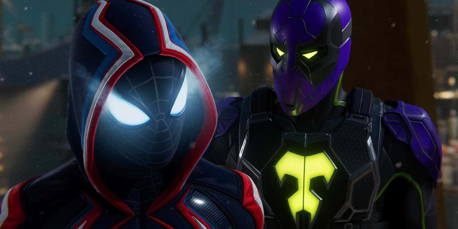 Spidermanand Prowler Standoff Wallpaper