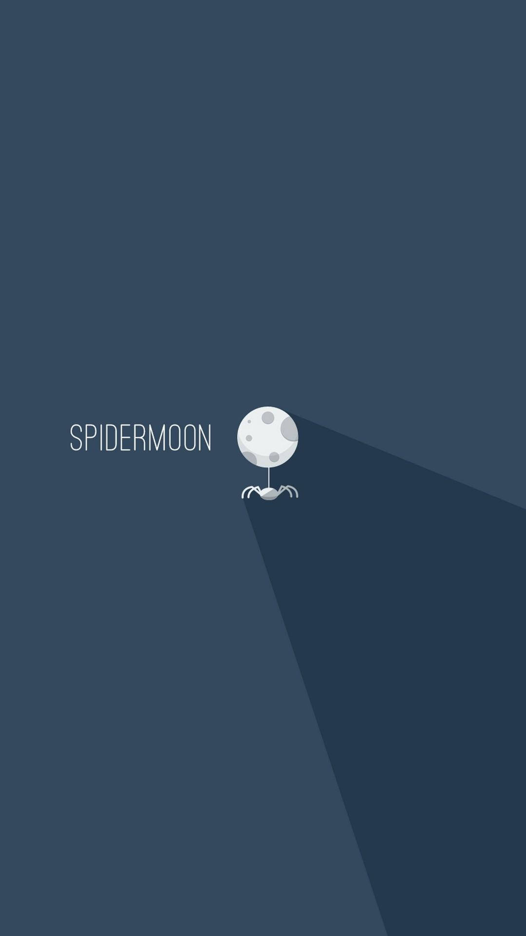 Spidermoon Minimalistisk Android Wallpaper