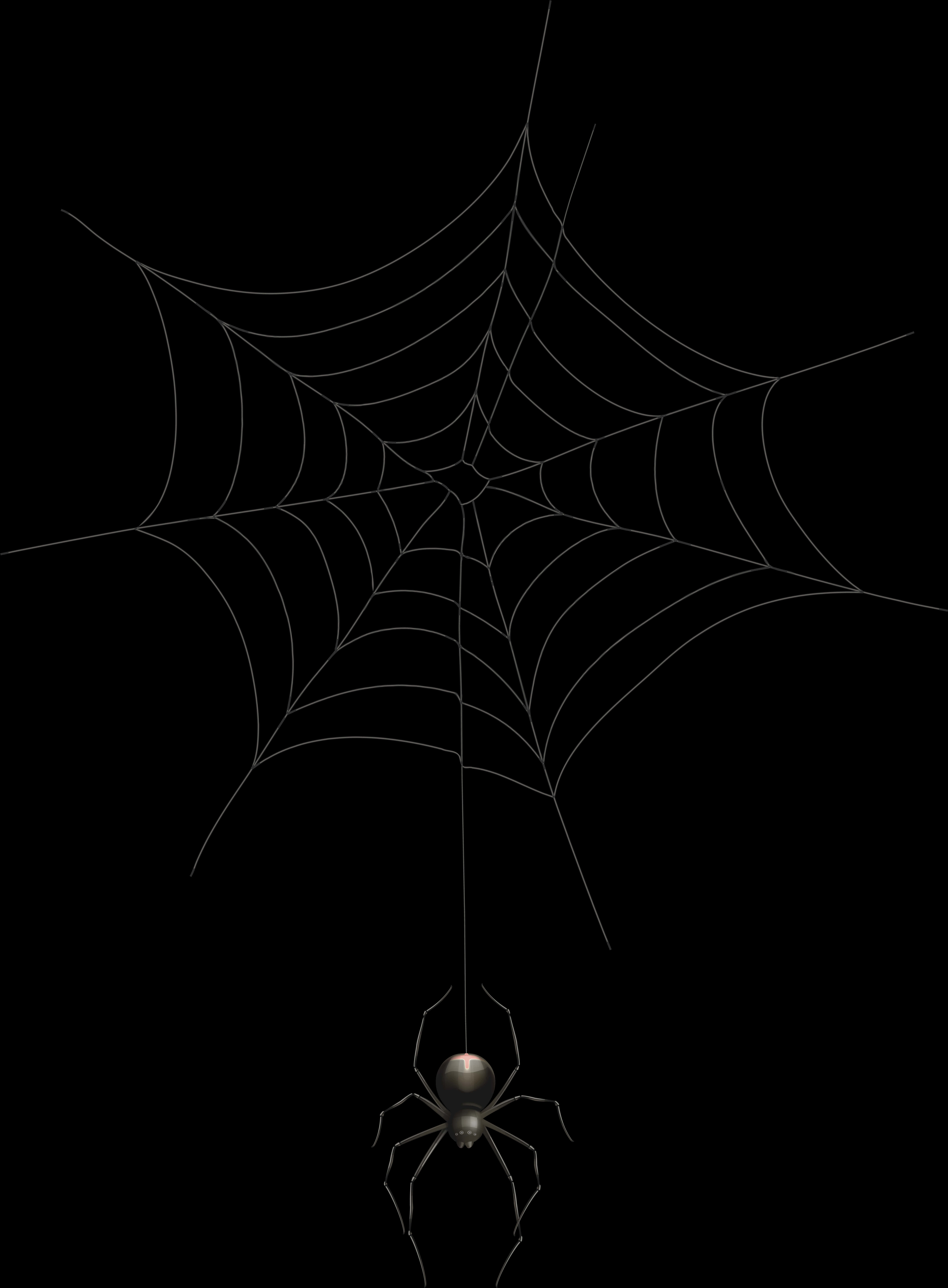 Spideron Webin Darkness PNG