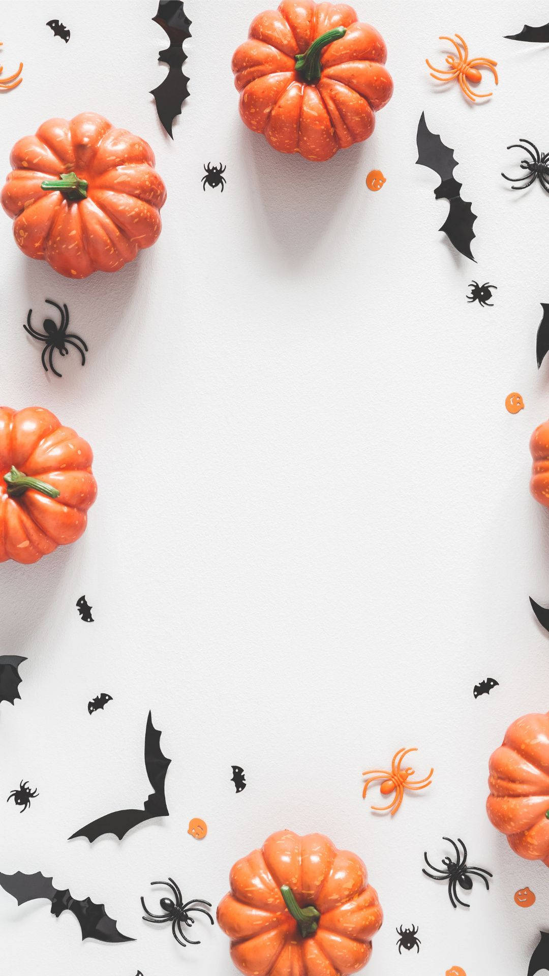Spinnenund Fledermäuse Halloween Iphone Wallpaper