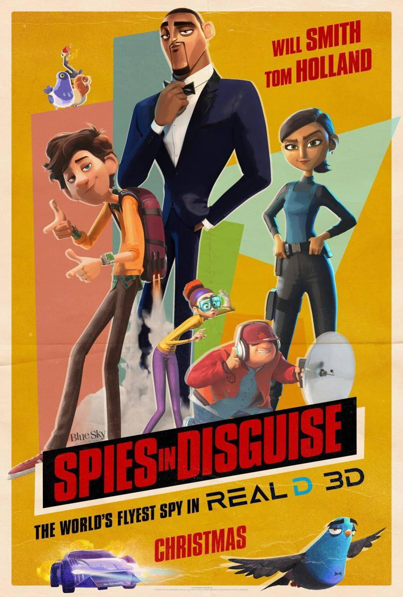 Spies In Disguise Yellow Poster Wallpaper
