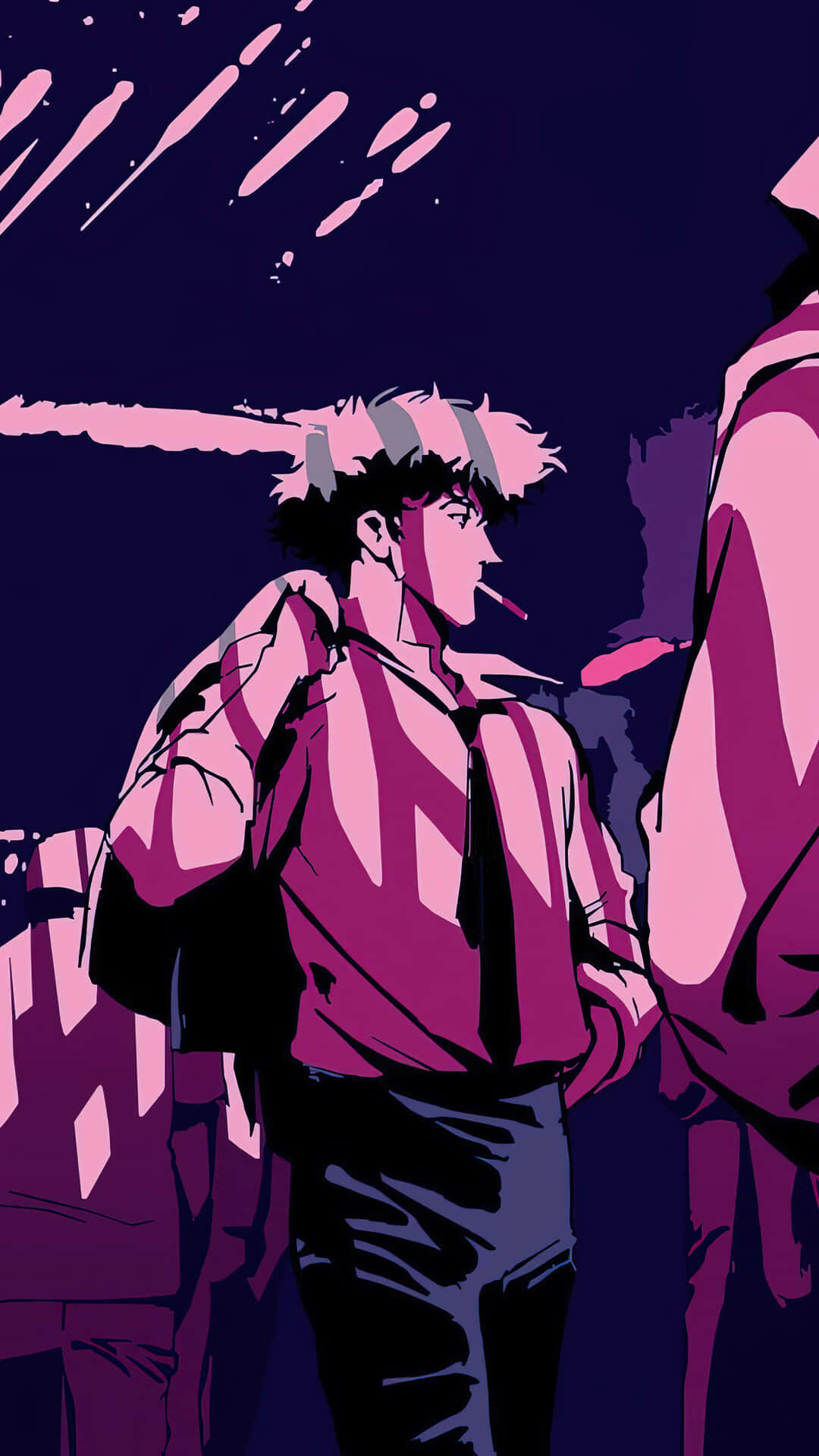 Spike_ Spiegel_ Cowboy_ Bebop_ Purple_ Hues Wallpaper