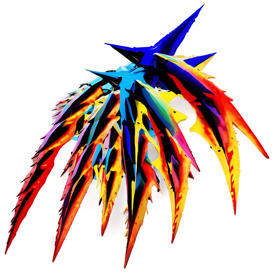 Spikes In Abstract Art Png 06122024 PNG