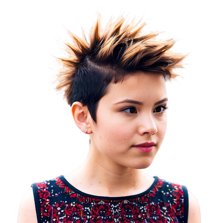 Spiky Karen Haircut Png 06212024 PNG