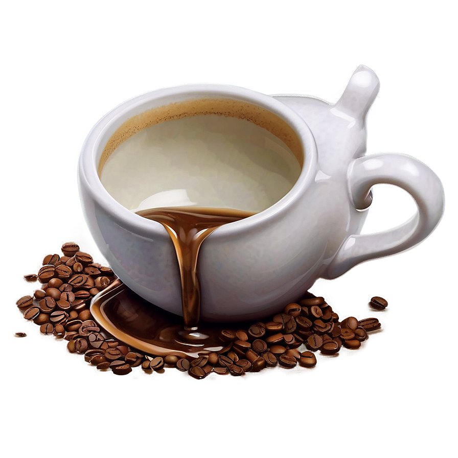 Spilled Coffee Cup Png Yxd3 PNG