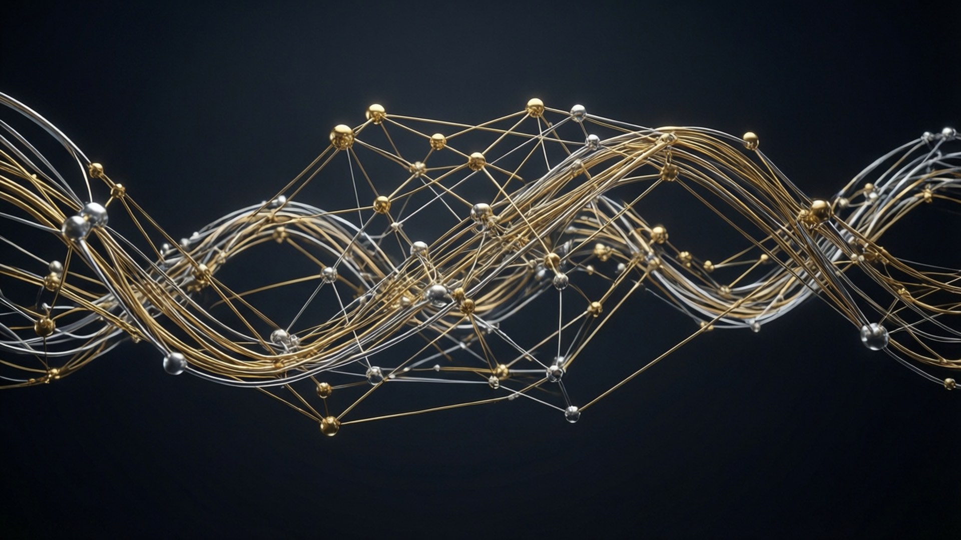 Spin Network Elegance Wallpaper