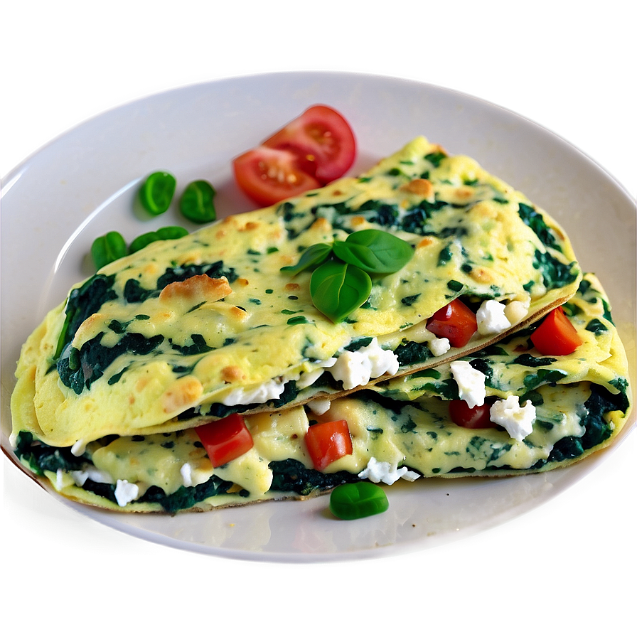 Download Spinach And Feta Omelette Png Tgm | Wallpapers.com