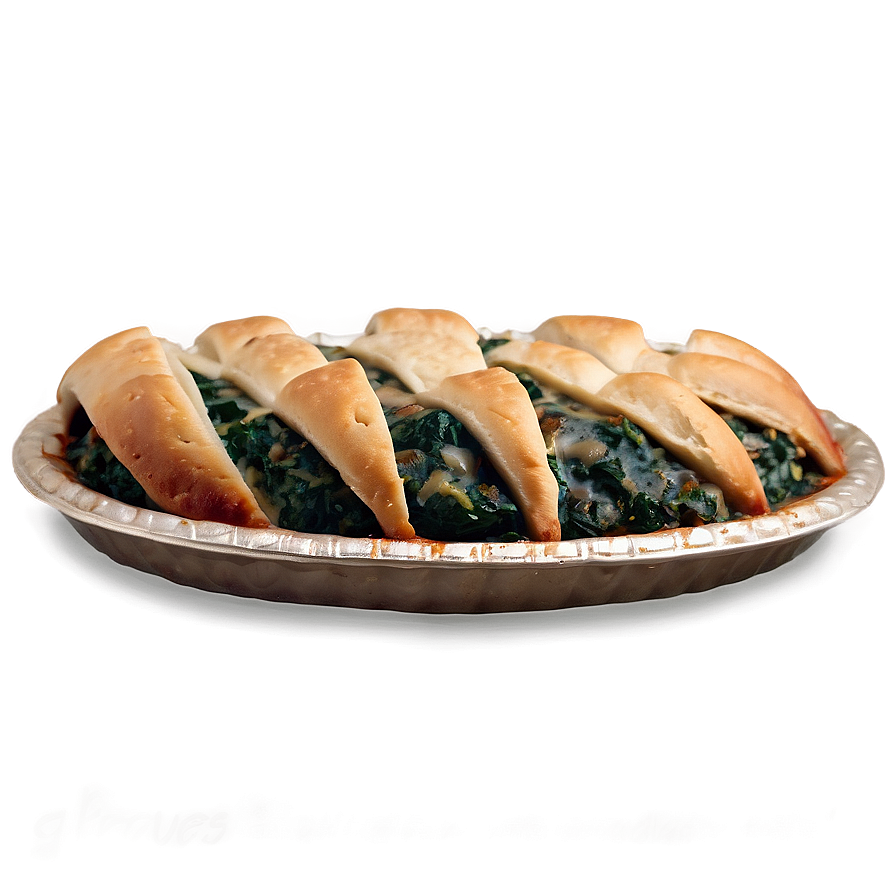 Spinach Pie Sliced Bread Top PNG