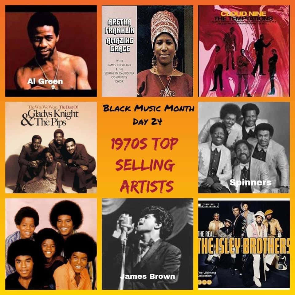 Spinners Black Music Month Collage Wallpaper
