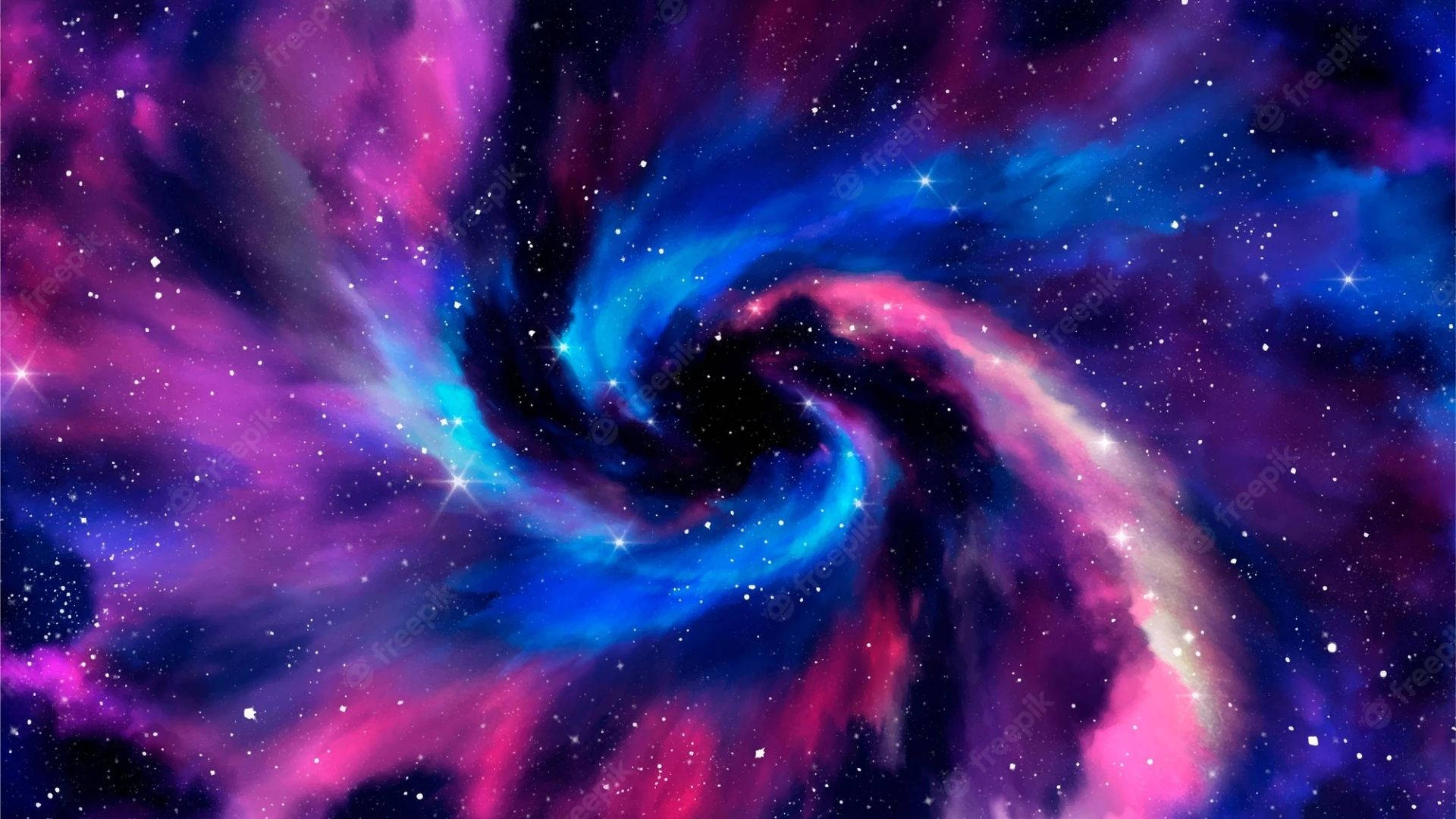 Spinning Galaxy Background