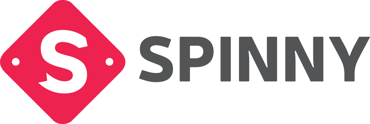 Spinny Logo Red Diamond Shape PNG
