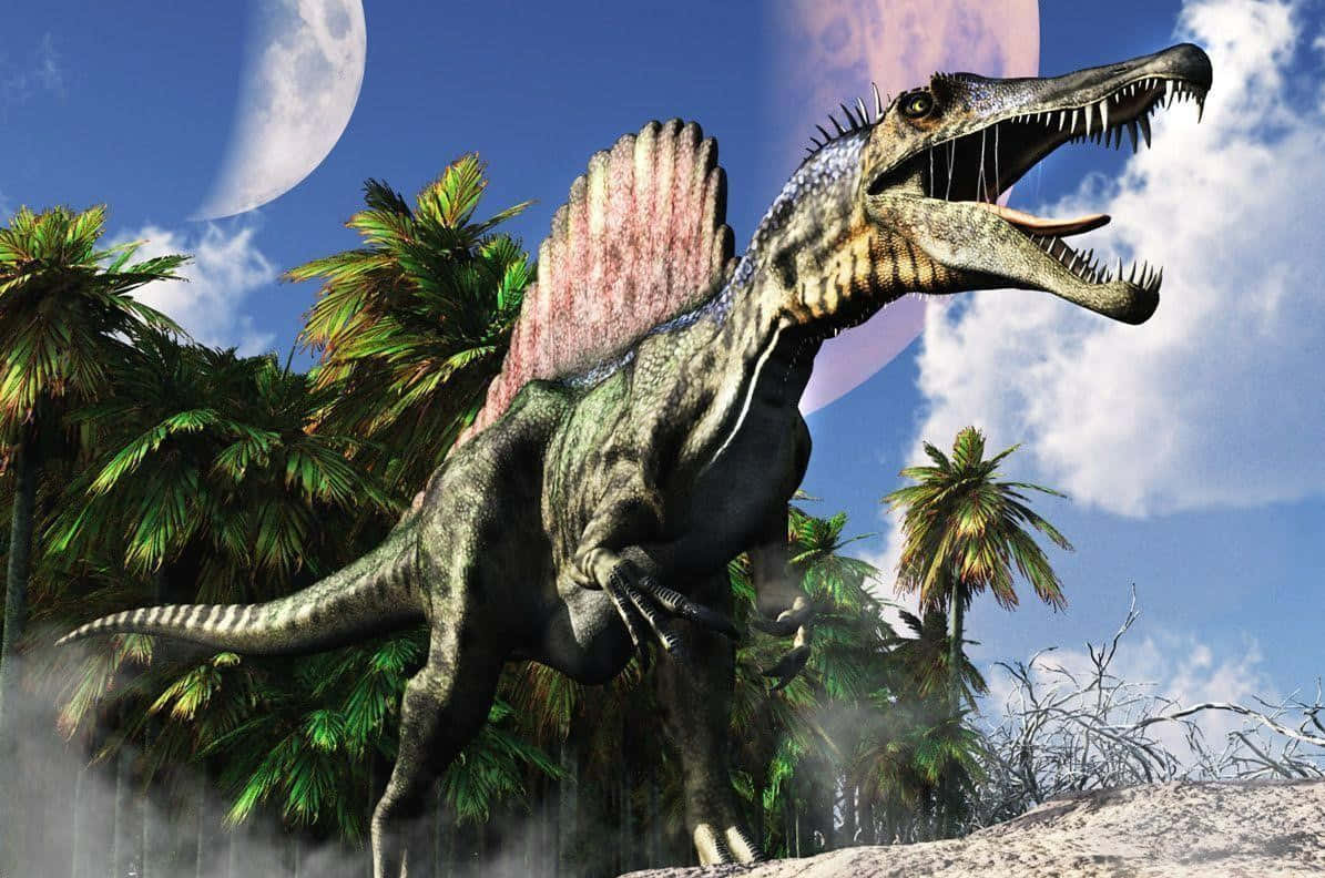 Spinosaurusauf Der Insel Wallpaper