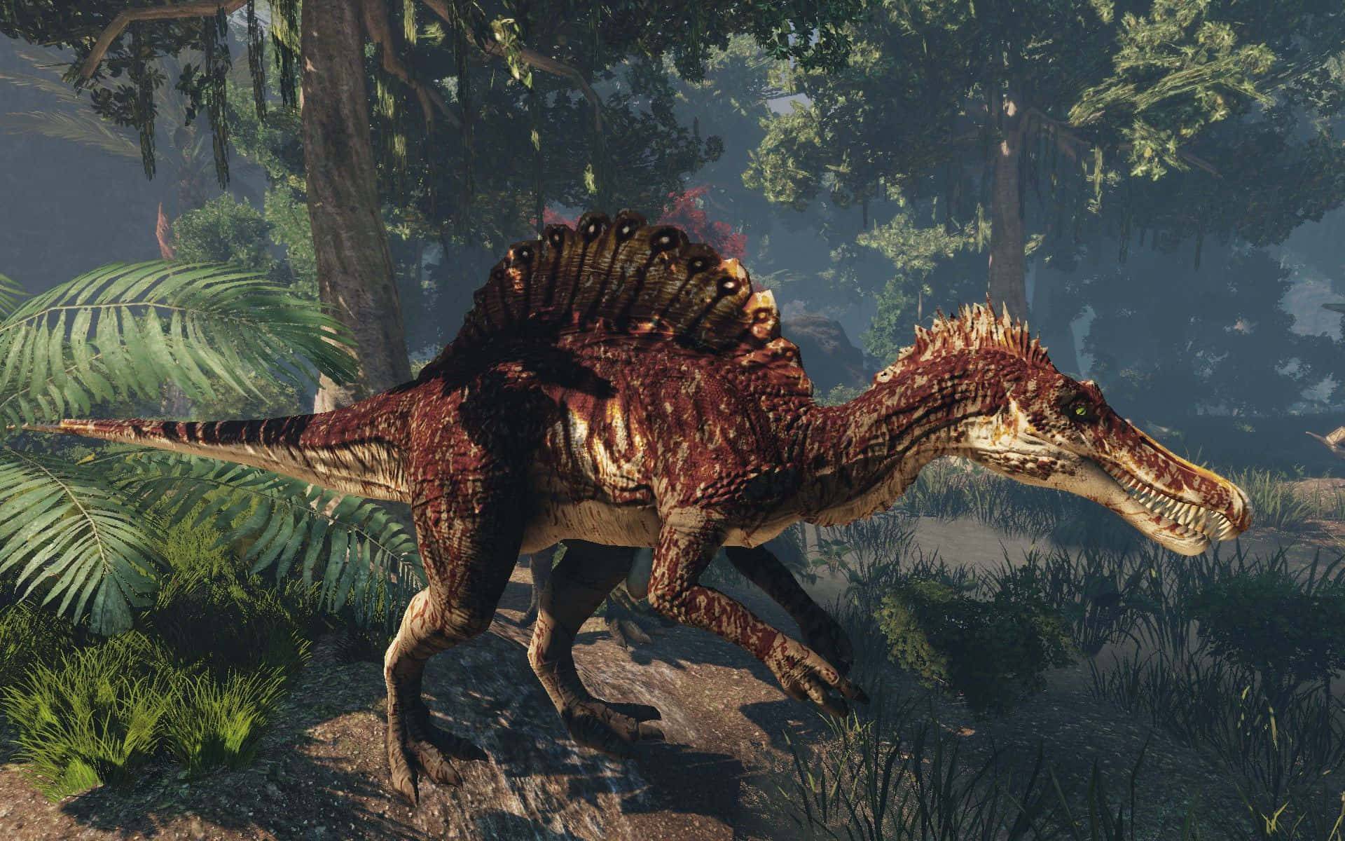 Storhetenhos En Spinosaurus. Wallpaper