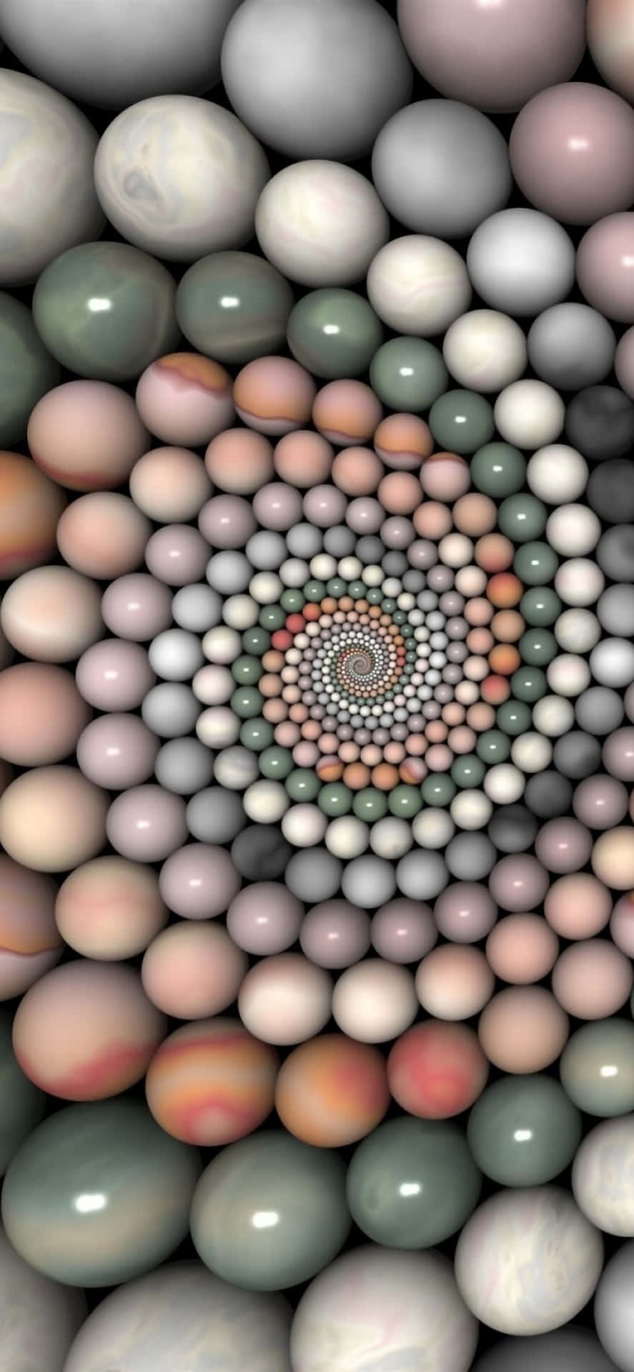 Unfondo Abstracto Con Una Espiral Brillante De Color Turquesa.
