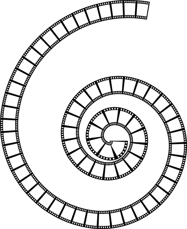 Spiral Filmstrip Illustration PNG