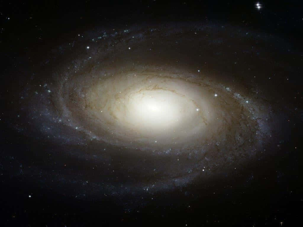 Captivating Spiral Galaxy in Deep Space Wallpaper