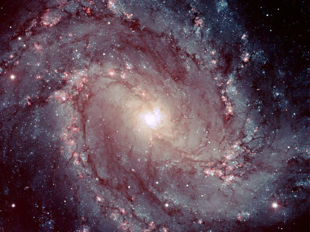 Galaxiaespiral Majestuosa En Las Profundidades Del Universo. Fondo de pantalla