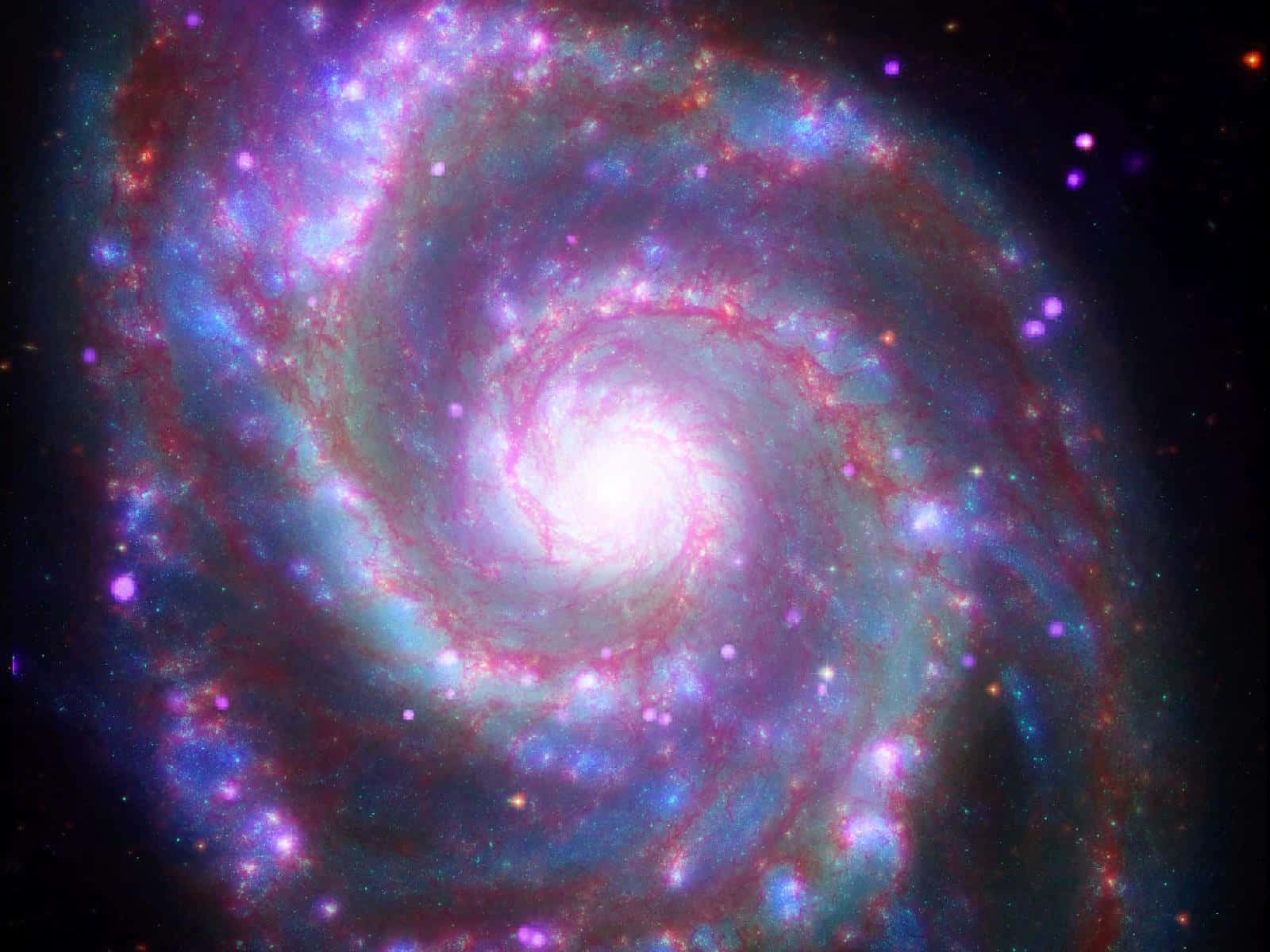Majestic Spiral Galaxy in Deep Space Wallpaper