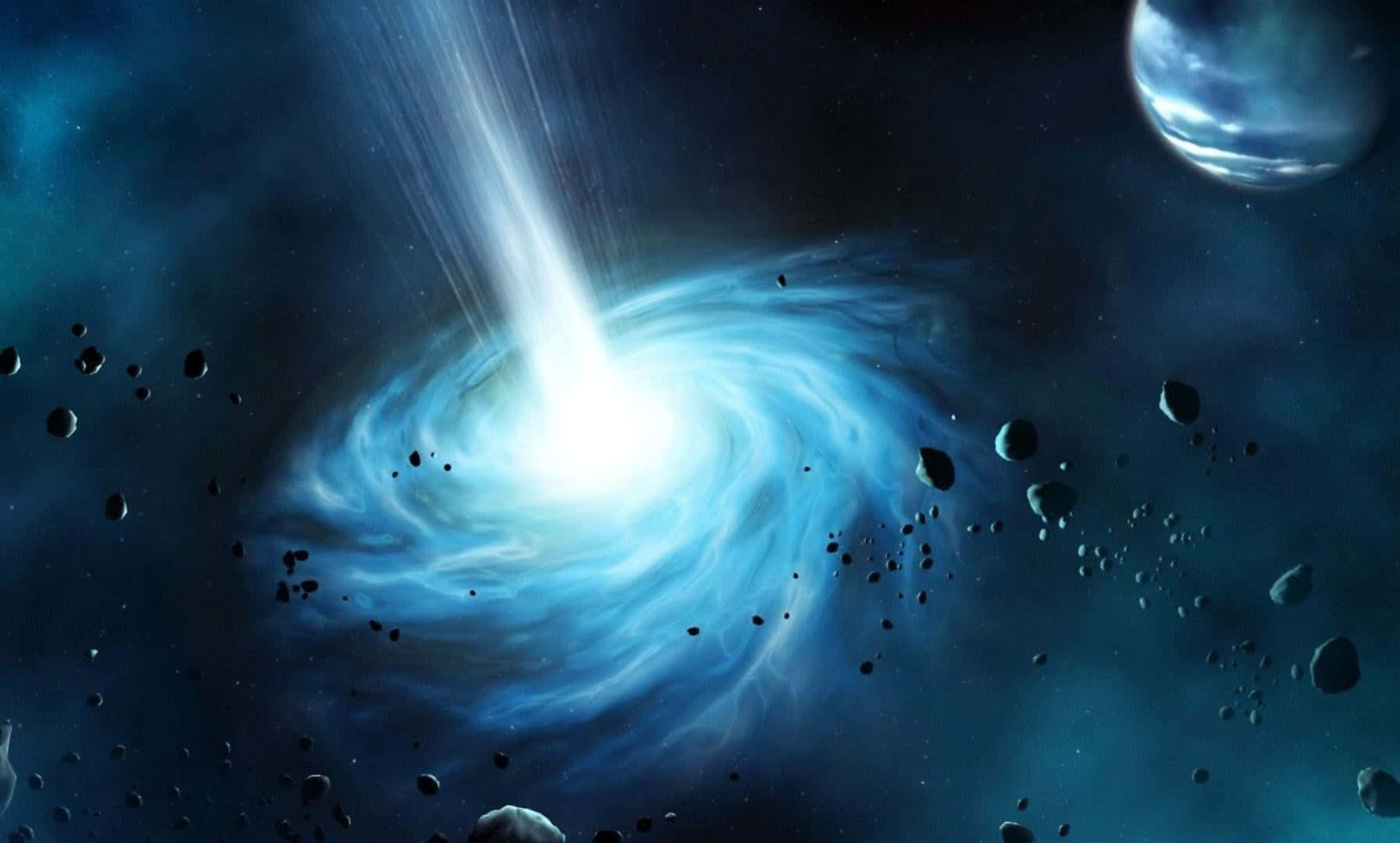Stunning Spiral Galaxy in Deep Space Wallpaper