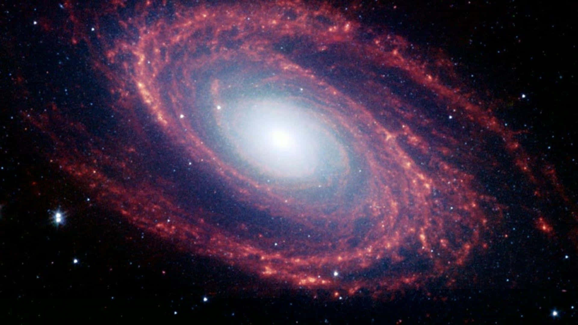 Galaxiaespiral Majestuosa En La Inmensidad Del Espacio Fondo de pantalla