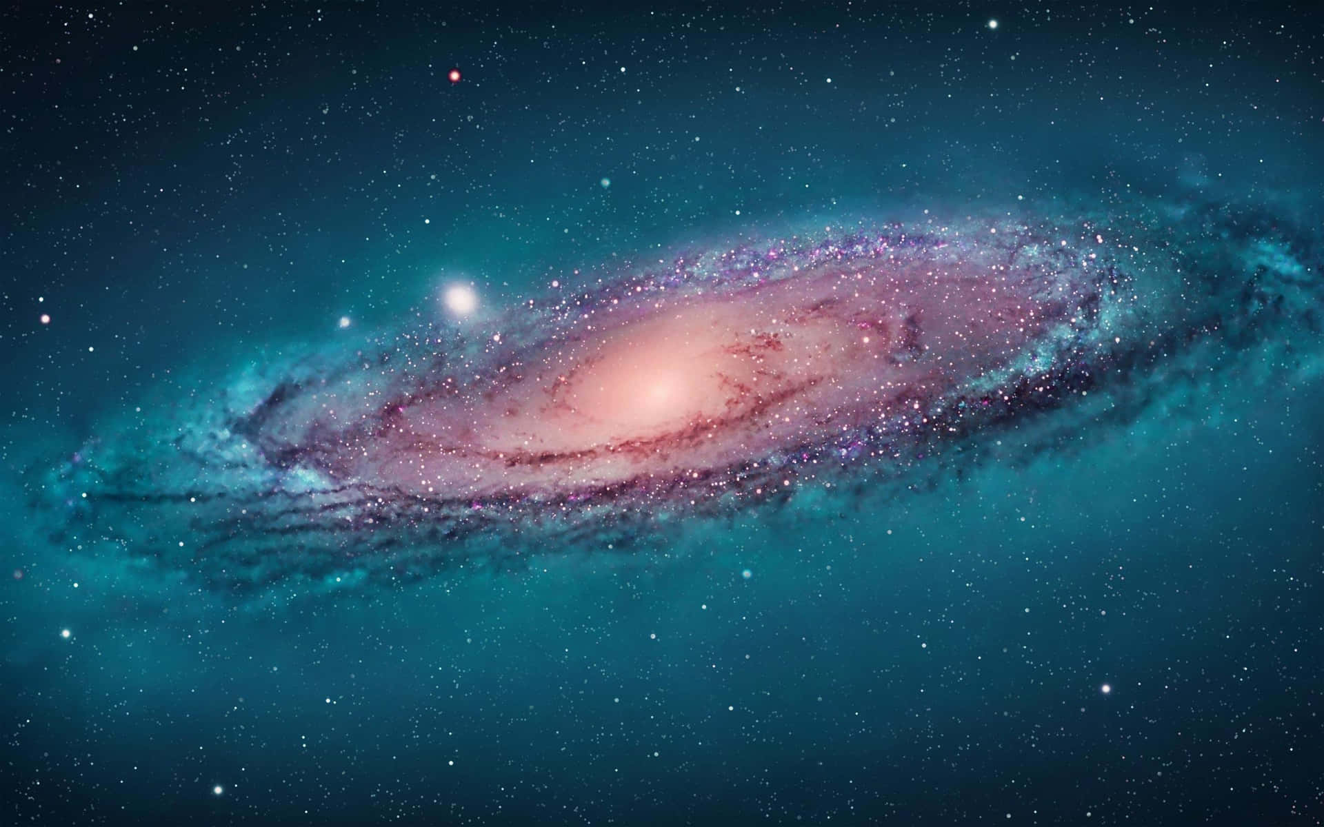 Stunning Spiral Galaxy in the Night Sky Wallpaper