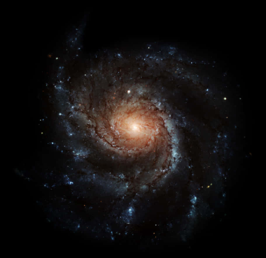 Spiral Galaxy Core Glow PNG