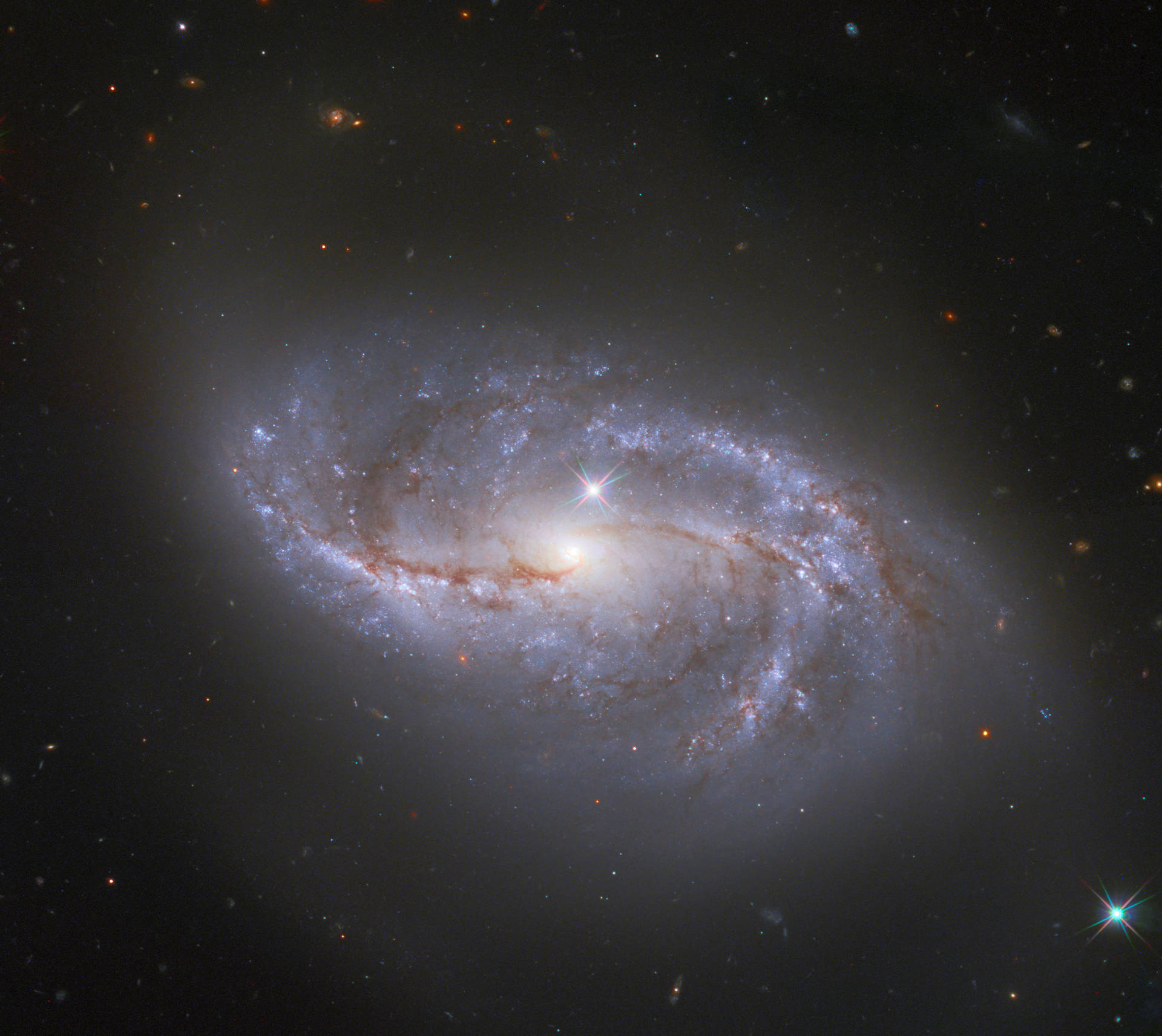 Spiral Galaxy In Outer Space