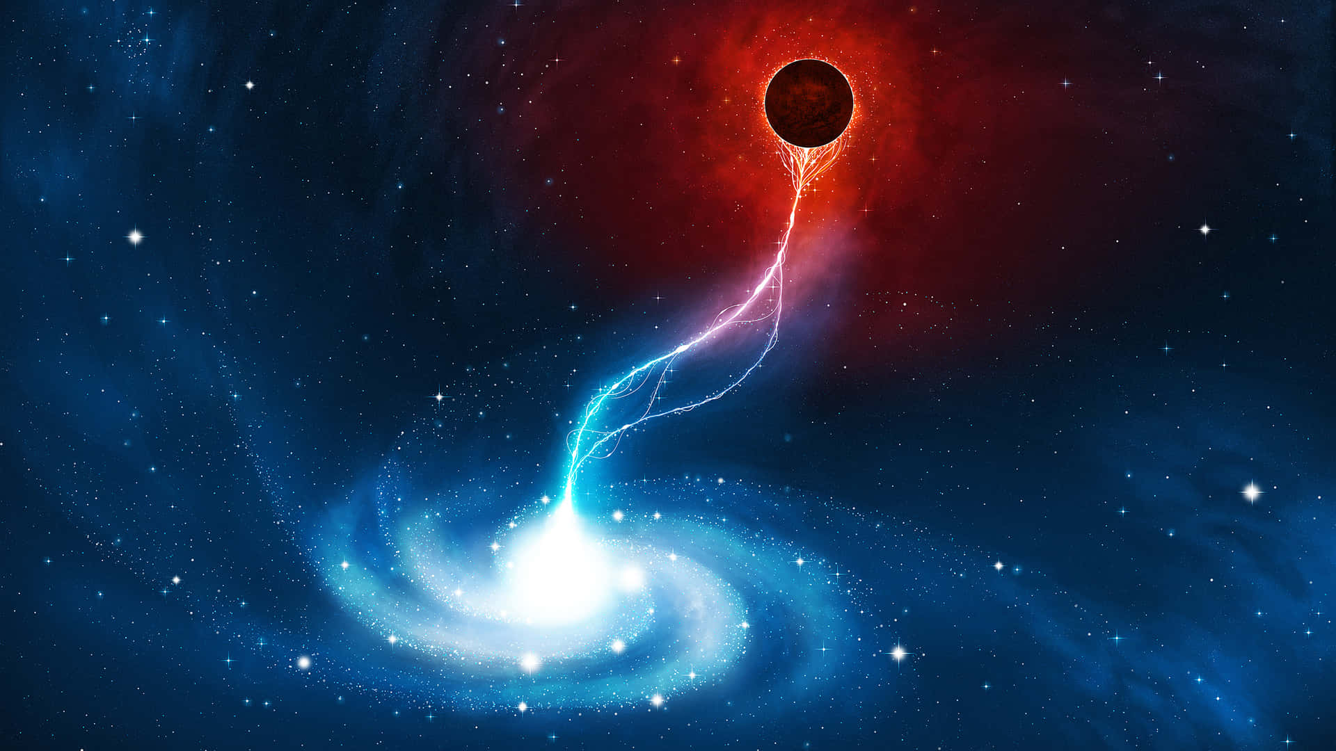 Spiral Incandescent Galaxy Wallpaper
