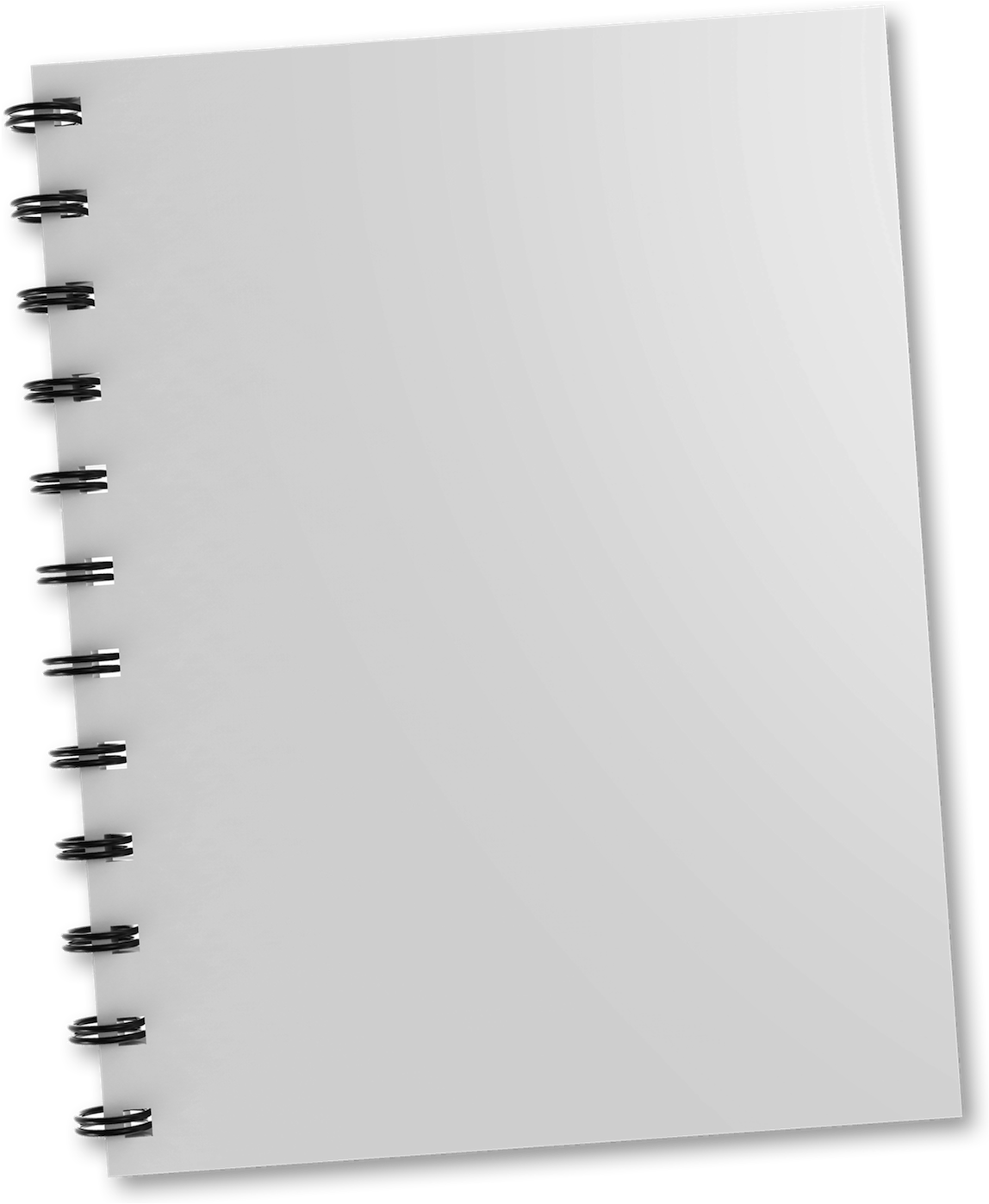 Spiral Notebook Blank Pages PNG