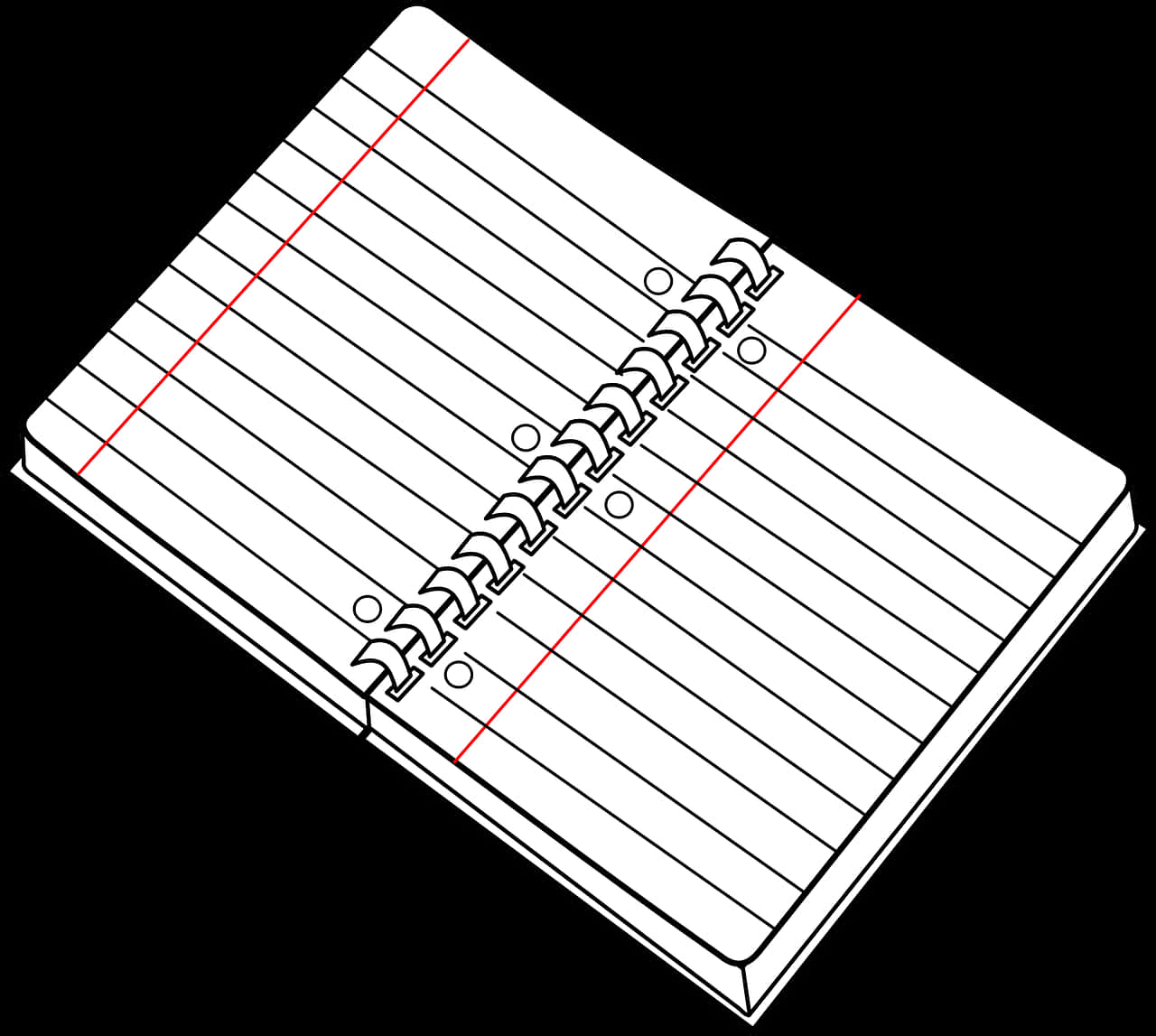 Spiral Notebook Illustration PNG