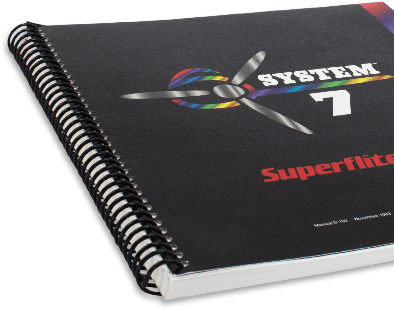 Spiral Notebook System7 Design PNG