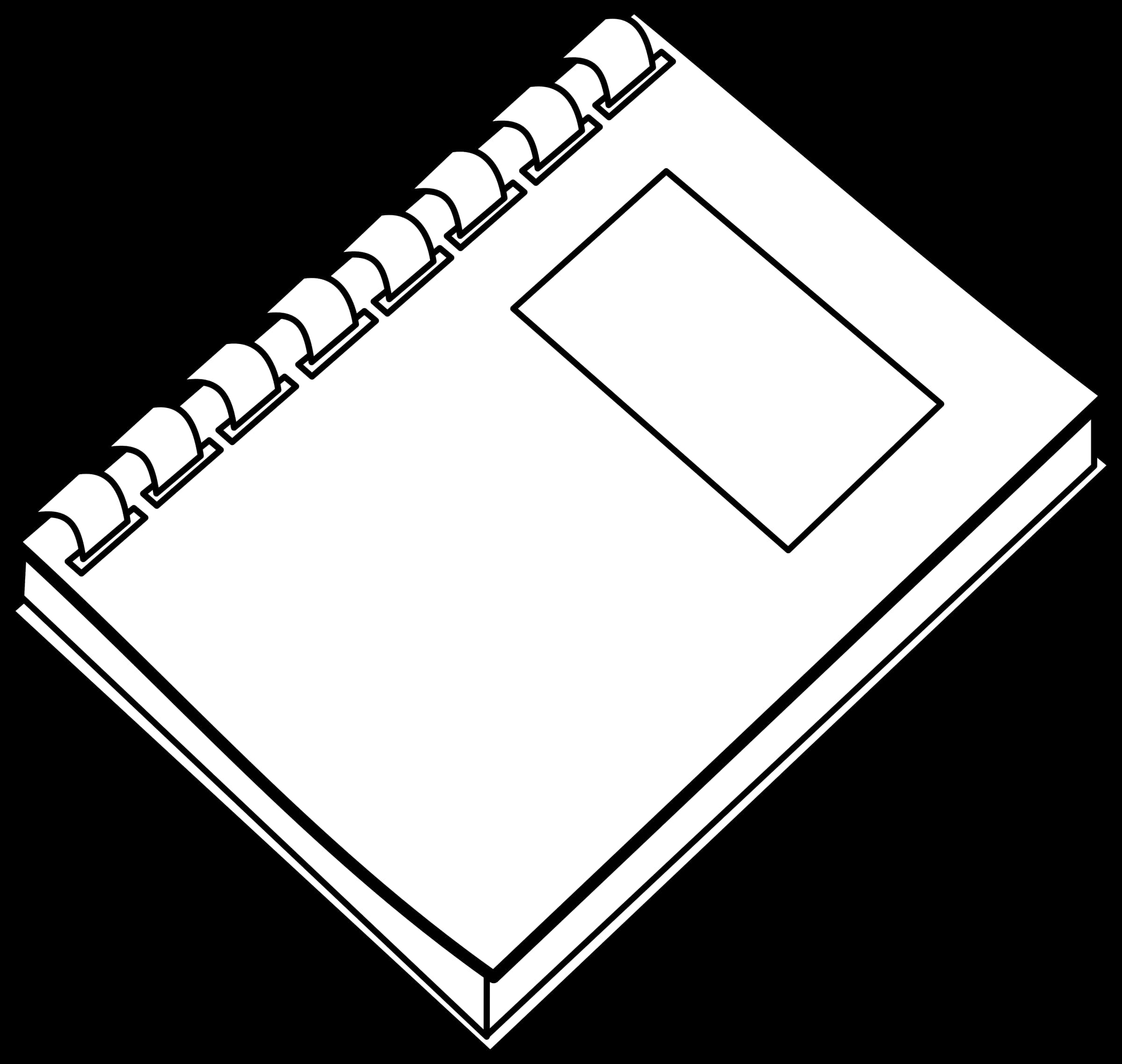 Spiral Notebook Vector Illustration PNG