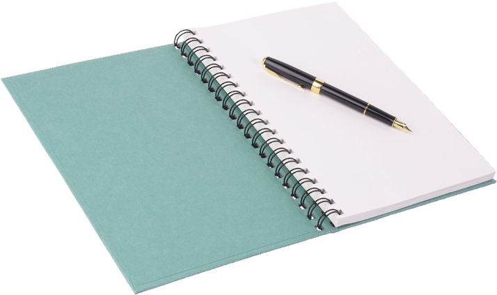 Spiral Notebookand Pen PNG