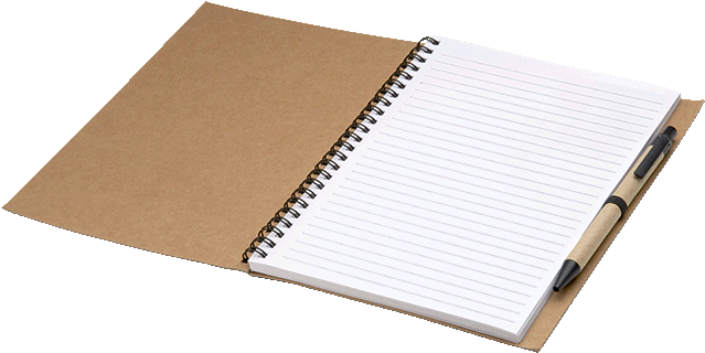 Spiral Notebookand Pen PNG