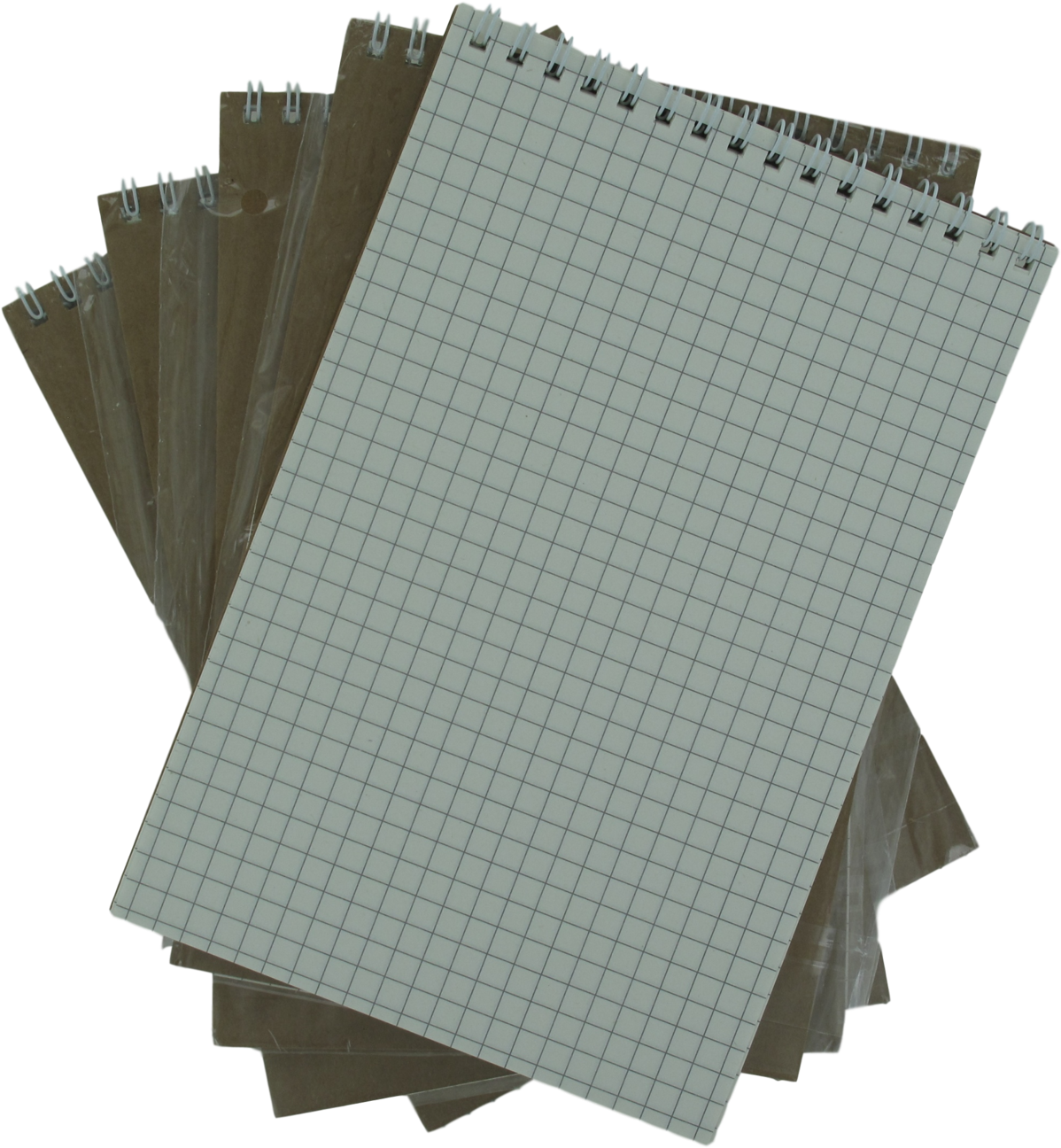 Spiral Notebookon Graph Paper Background PNG