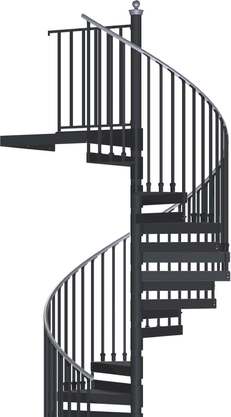 Spiral Staircase Design PNG
