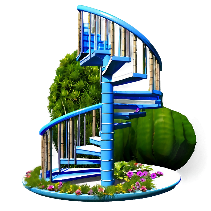 Spiral Staircase In Garden Png 35 PNG