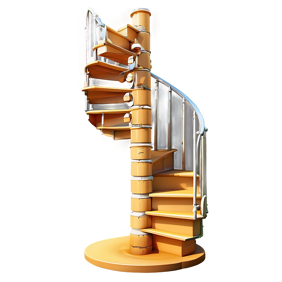 Spiral Staircase With Slide Png 37 PNG