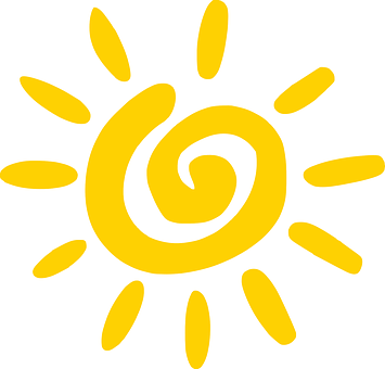 Spiral Sun Icon PNG