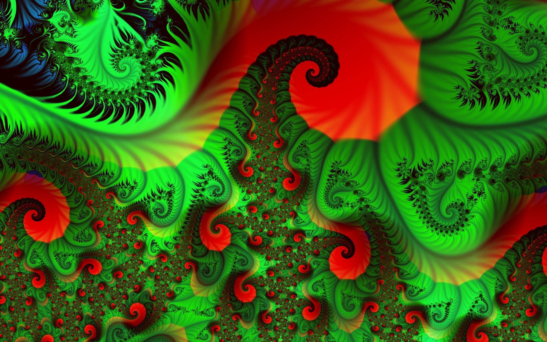 Spiral Swirls Abstract Pattern Wallpaper