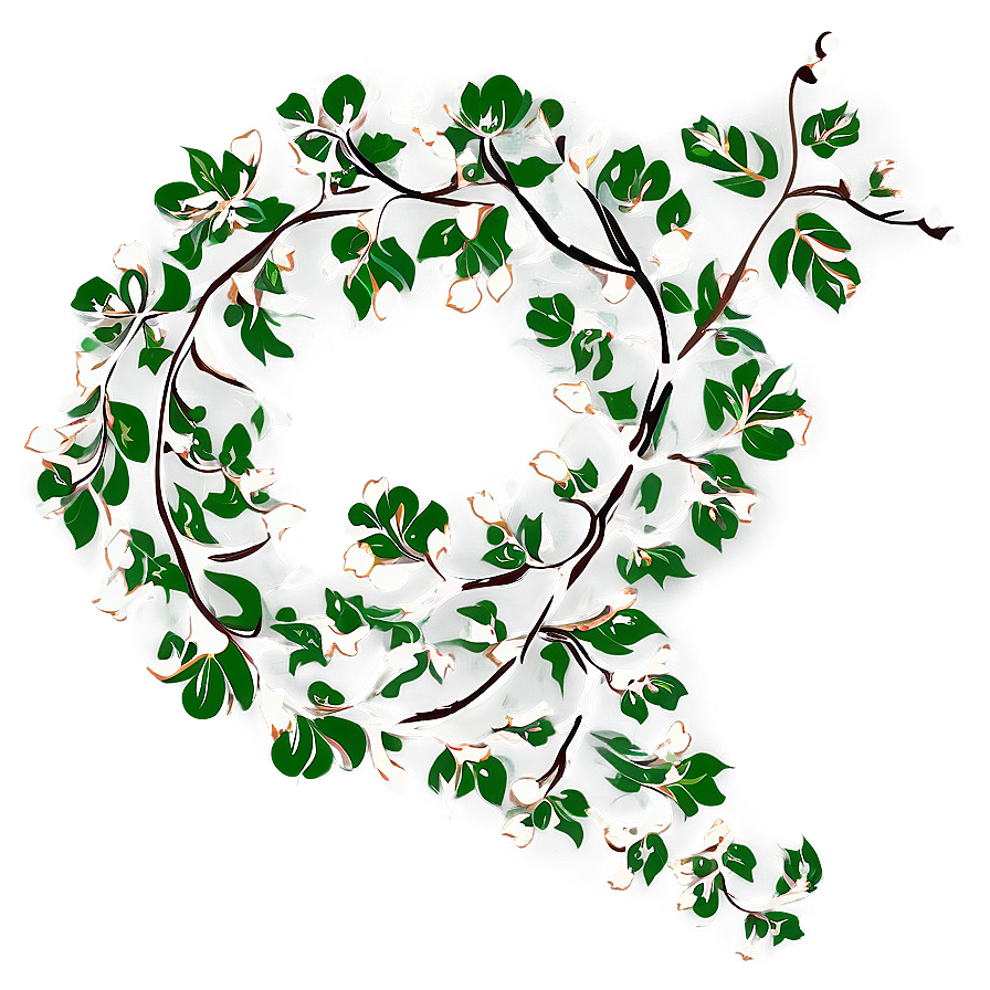 Spiral Vine Pattern Png 05042024 PNG