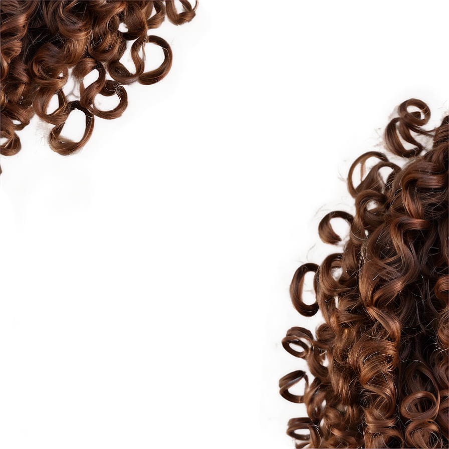 Spiraled Curly Hair Locks Png 05242024 PNG