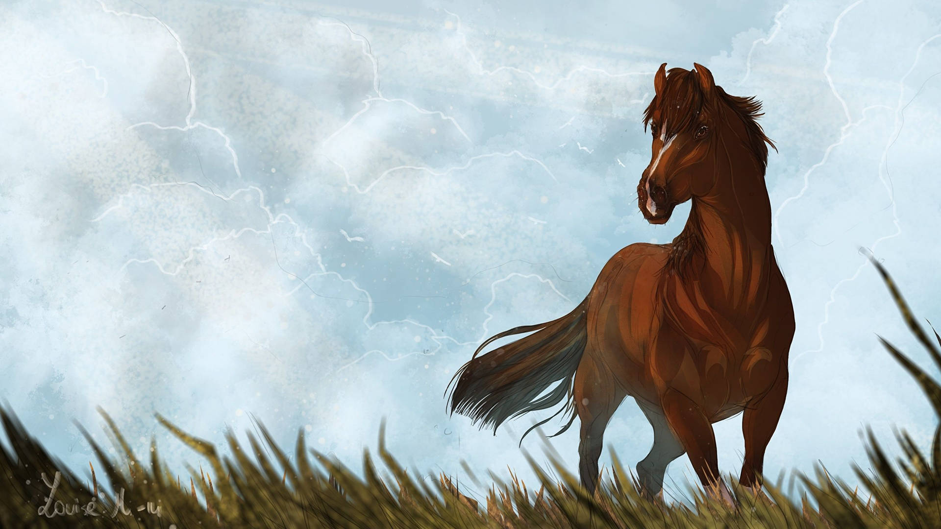 Spirit Stallion Of The Cimarron on Grassy Pastures Wallpaper