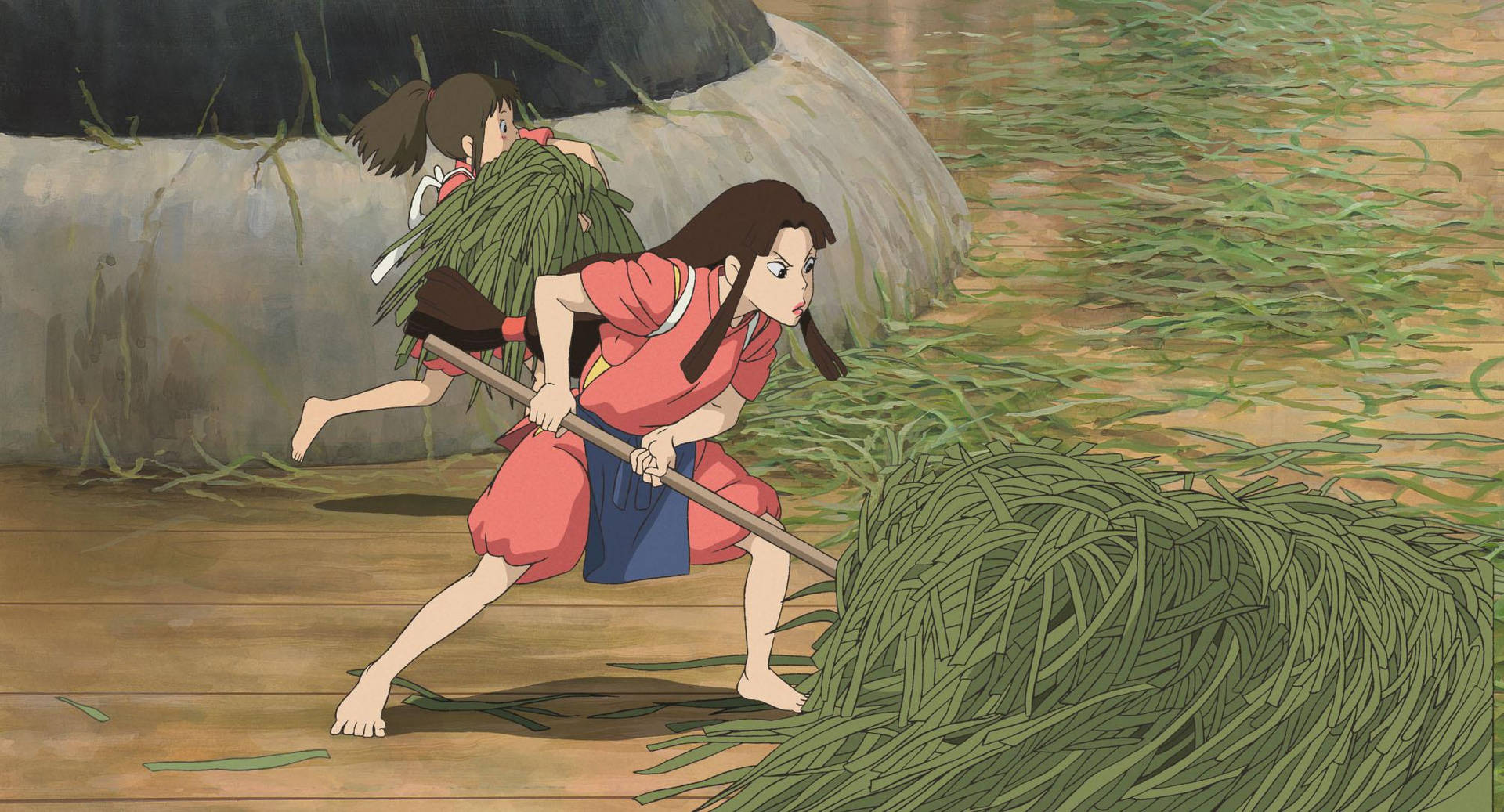 Chihiro and Lin, characters from beloved anime 