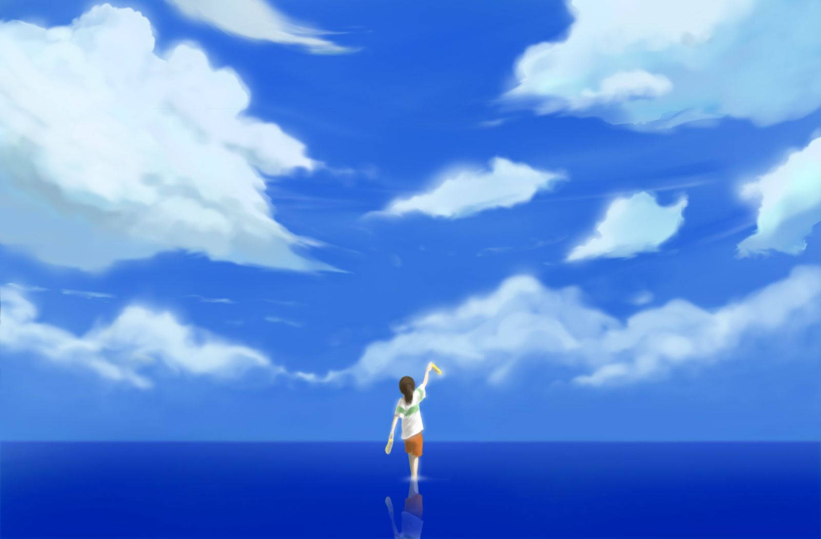 Spirited Away Chihiro At Sea Art Background