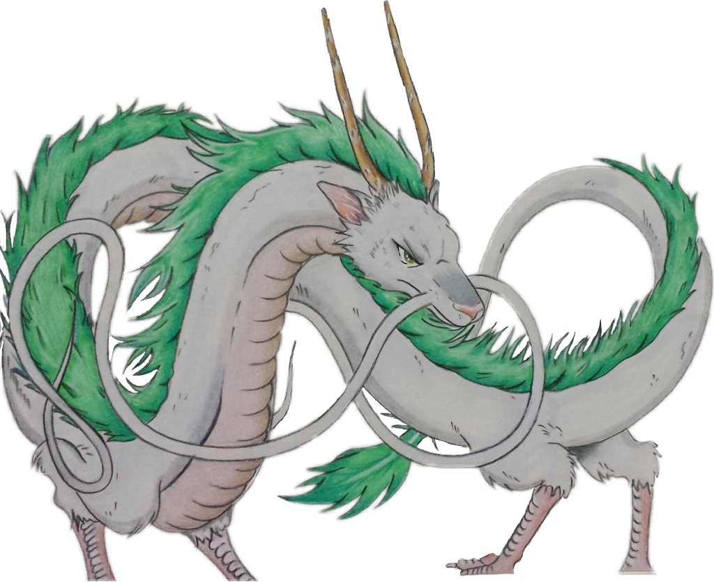 Spirited Away Dragon Haku Illustration PNG