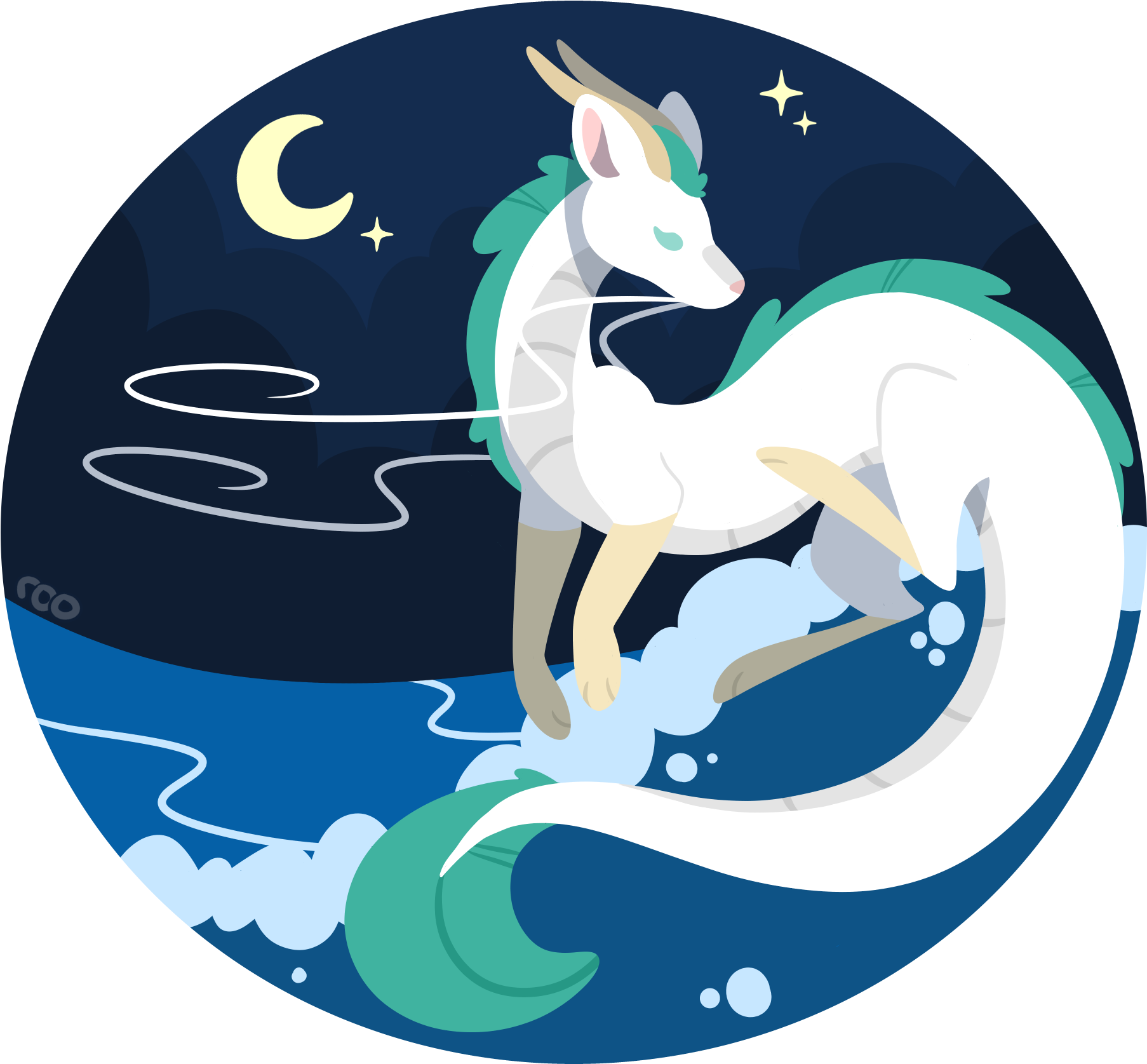 Spirited Away Dragon Night Sky PNG