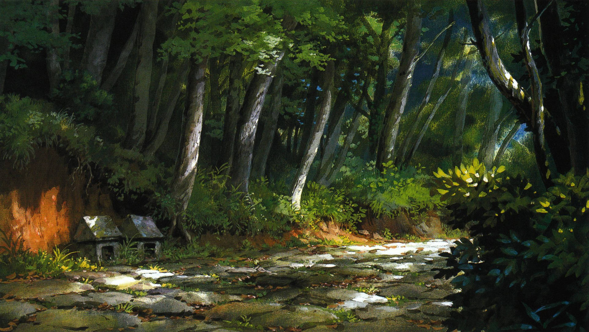 Spirited Away Forest Landscape Background