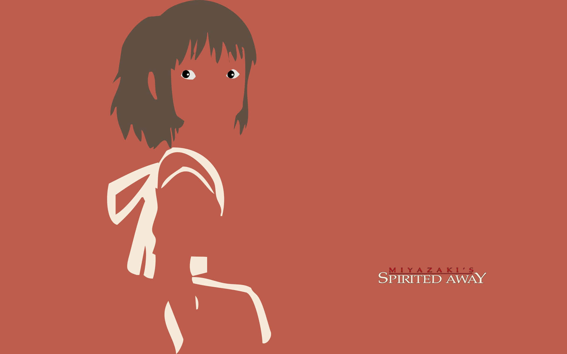 Spirited Away in a Minimalist Style Wallpaper