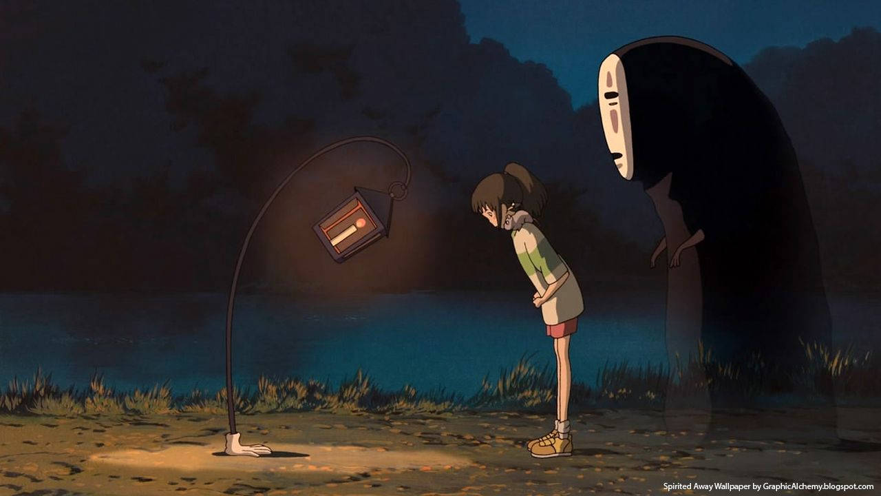 The Mysterious Stalker from Studio Ghibli's Spirited Away Wallpaper